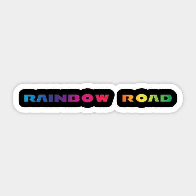 Rainbow Road Sticker by Okmit
